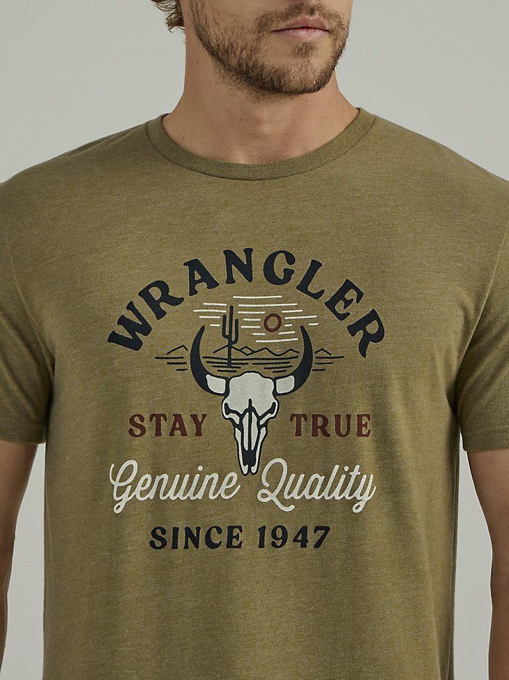 Men's Stay True Graphic T-Shirt in Burnt Olive