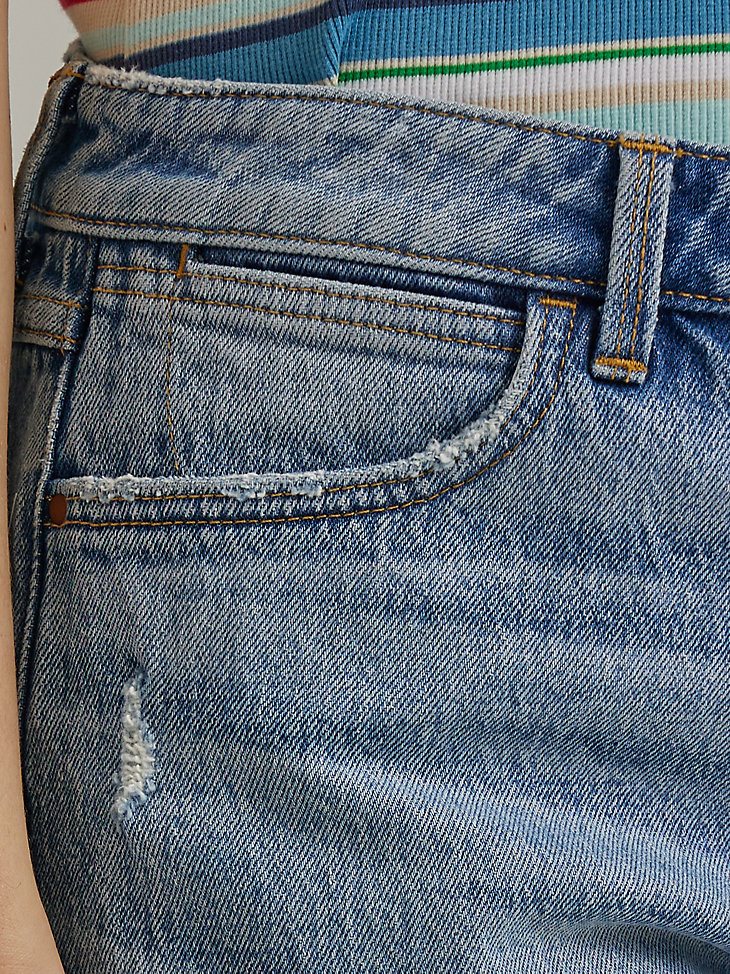 Women's High Rise Mid Thigh Short in Bloom