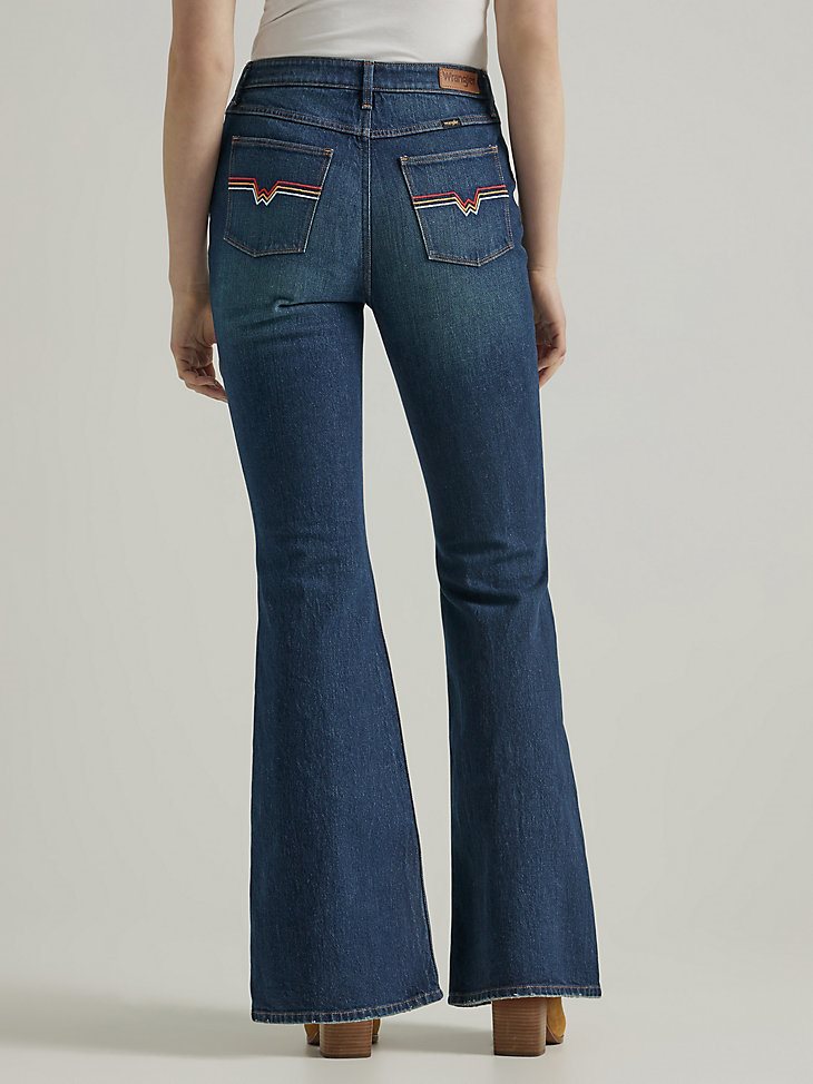 Women's Fierce Flare Embroidered Jean in Stargazer
