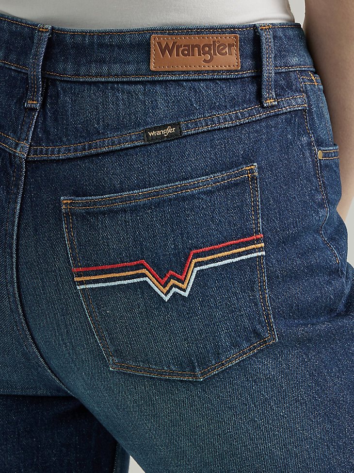 Women's Fierce Flare Embroidered Jean in Stargazer
