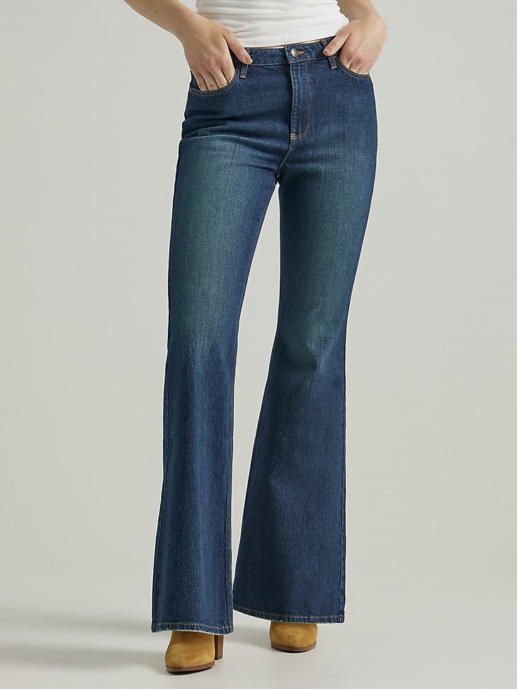 Women's Fierce Flare Embroidered Jean in Stargazer