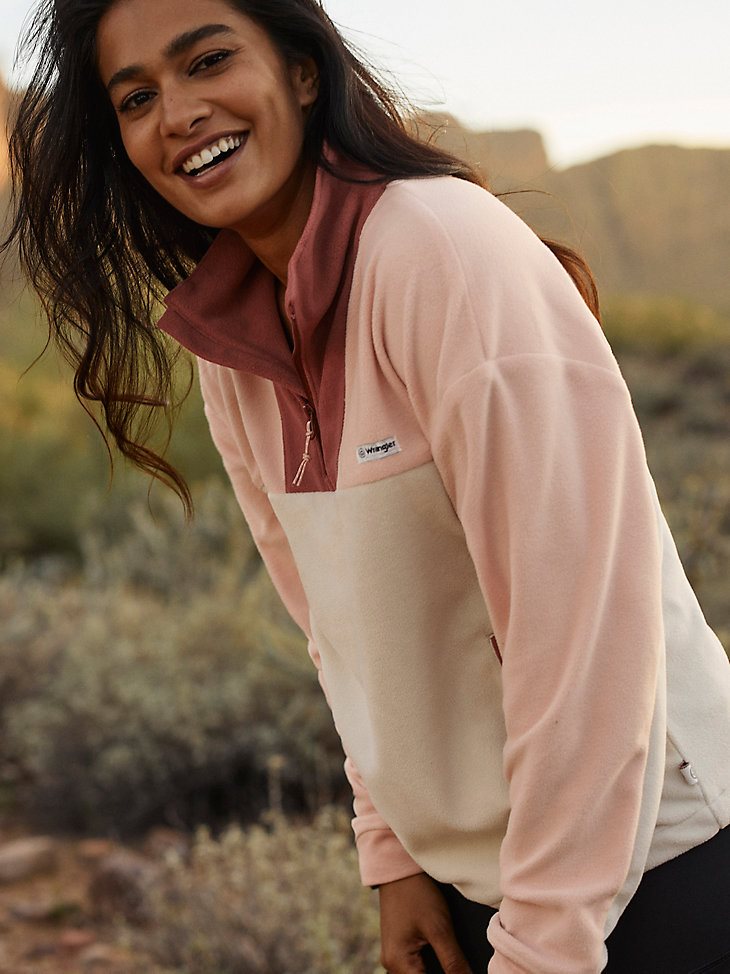 ATG By Wrangler Women's Horizon Pullover in Rose