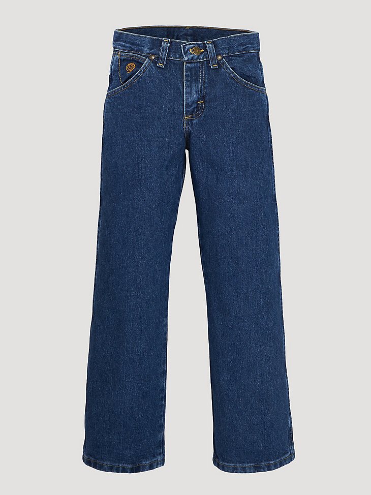 Boy's Wrangler George Strait Cowboy Cut Original Fit Jean (8-20) in Heavy Stone Denim