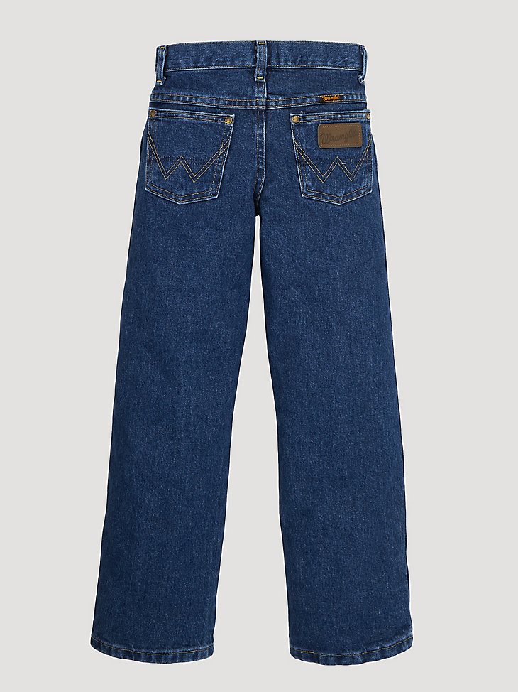 Boy's Wrangler George Strait Cowboy Cut Original Fit Jean (8-20) in Heavy Stone Denim