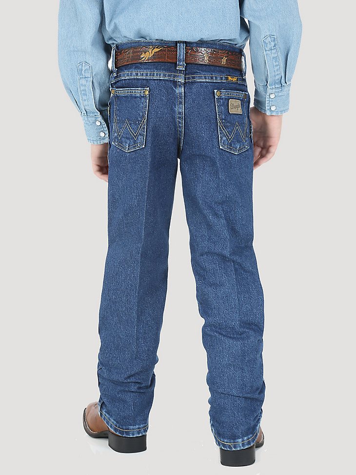 Boy's Wrangler George Strait Cowboy Cut Original Fit Jean (8-20) in Heavy Stone Denim