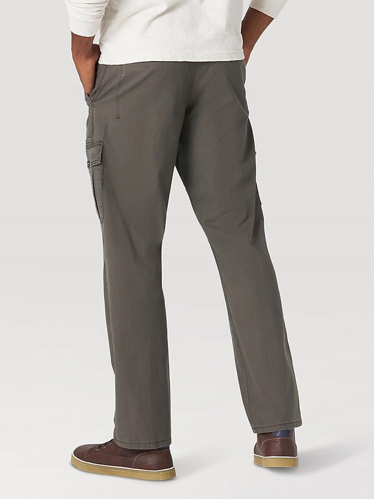 Men's Wrangler Authentics Relaxed Stretch Cargo Pant in Olive Drab