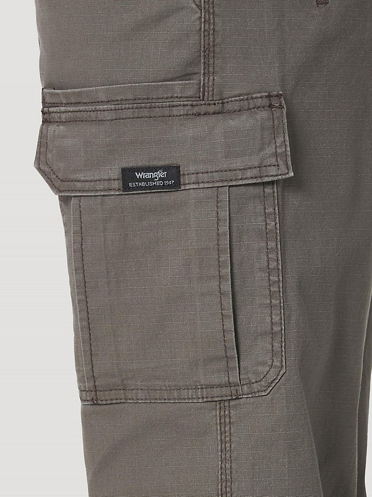 Men's Wrangler Authentics Relaxed Stretch Cargo Pant in Olive Drab