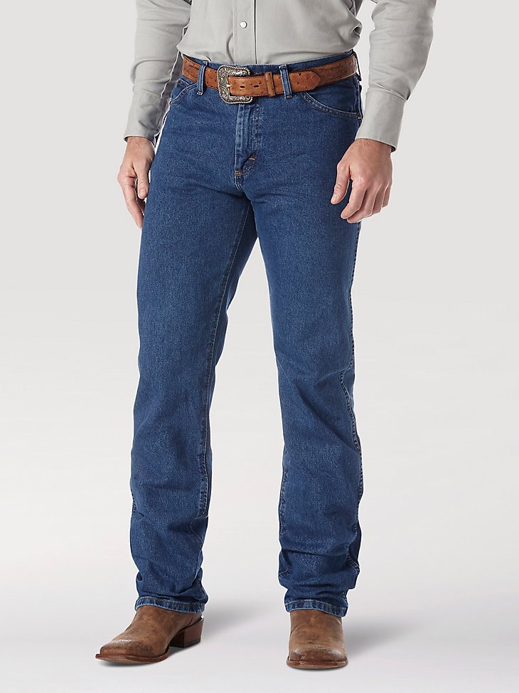 Premium Performance Cowboy Cut Regular Fit Jean in Dark Stone