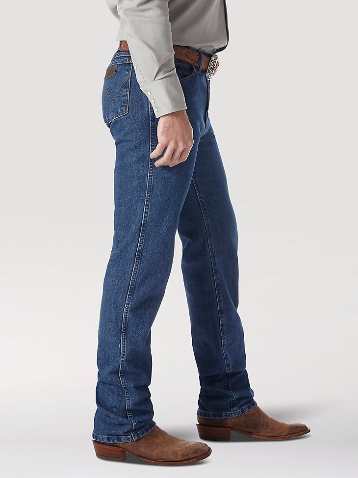 Premium Performance Cowboy Cut Regular Fit Jean in Dark Stone