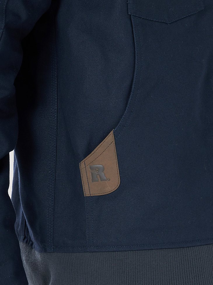 Wrangler RIGGS Workwear Tough Layers Insulated Canvas Work Jacket in Dark Navy