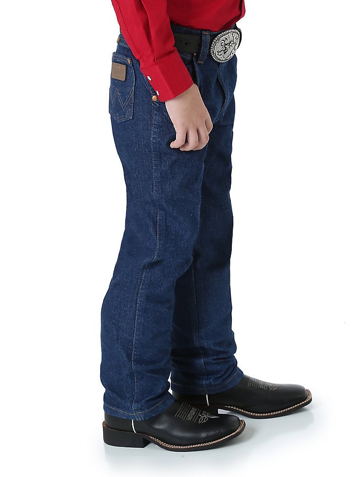 Boy's Prewashed Cowboy Cut Original Fit Jean (4-7) in Prewashed Indigo