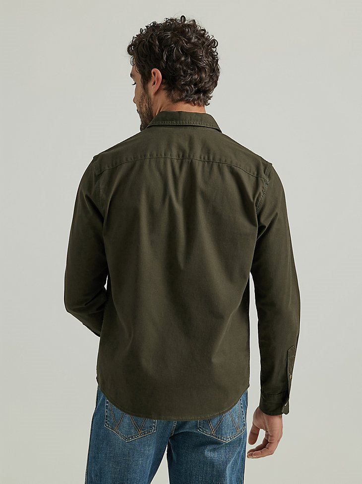 Men's Wrangler Epic Soft Stretch Twill Shirt in Rosin