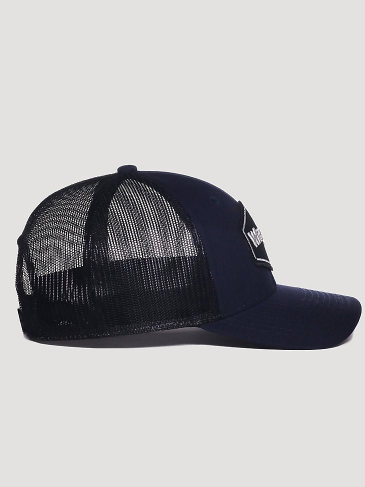 Men's Mesh Back Wrangler Hat in Black/Navy