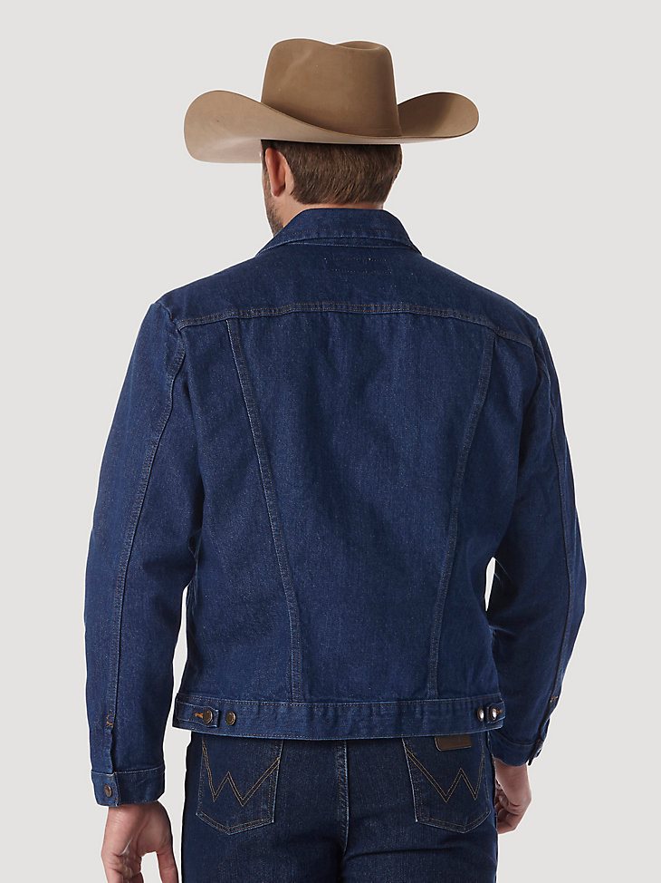 Wrangler Cowboy Cut Unlined Denim Jacket in Prewashed Denim