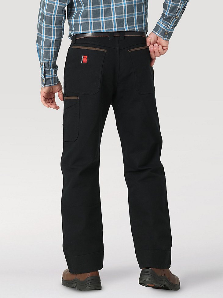 Wrangler RIGGS Workwear Mason Relaxed Fit Canvas Pant in Jet Black