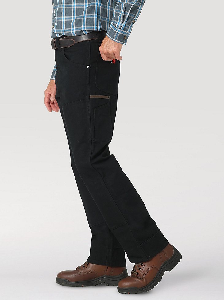 Wrangler RIGGS Workwear Mason Relaxed Fit Canvas Pant in Jet Black