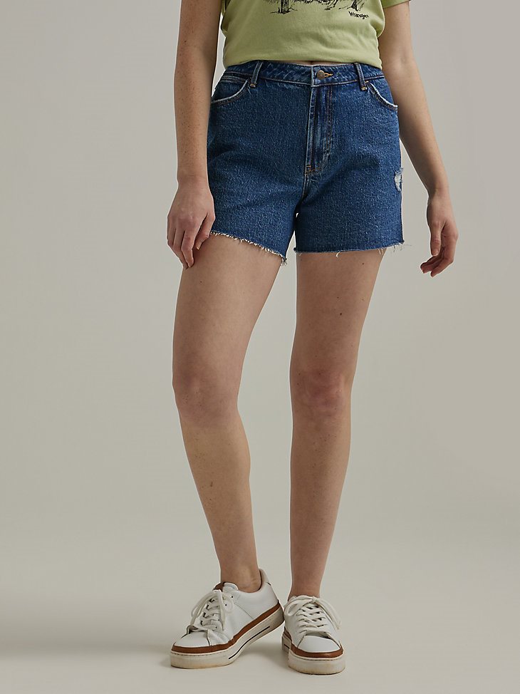 Women's High Rise Mid Thigh Short in Malibu