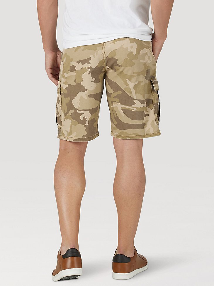 Men's Wrangler Authentics Stretch Cargo Short in Jungle Elmwood Camo