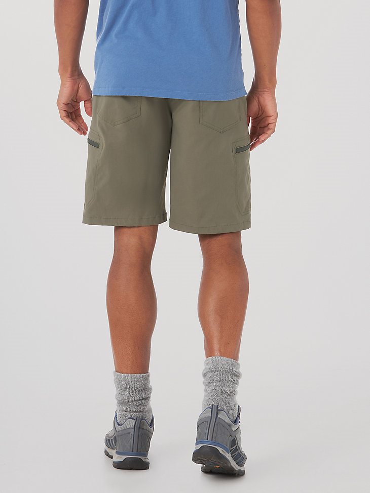 Men's Wrangler Authentics Comfort Waist Cargo Short in Earth Green