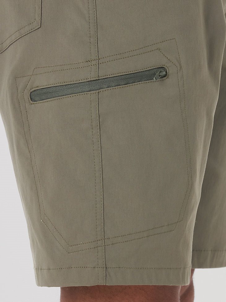 Men's Wrangler Authentics Comfort Waist Cargo Short in Earth Green