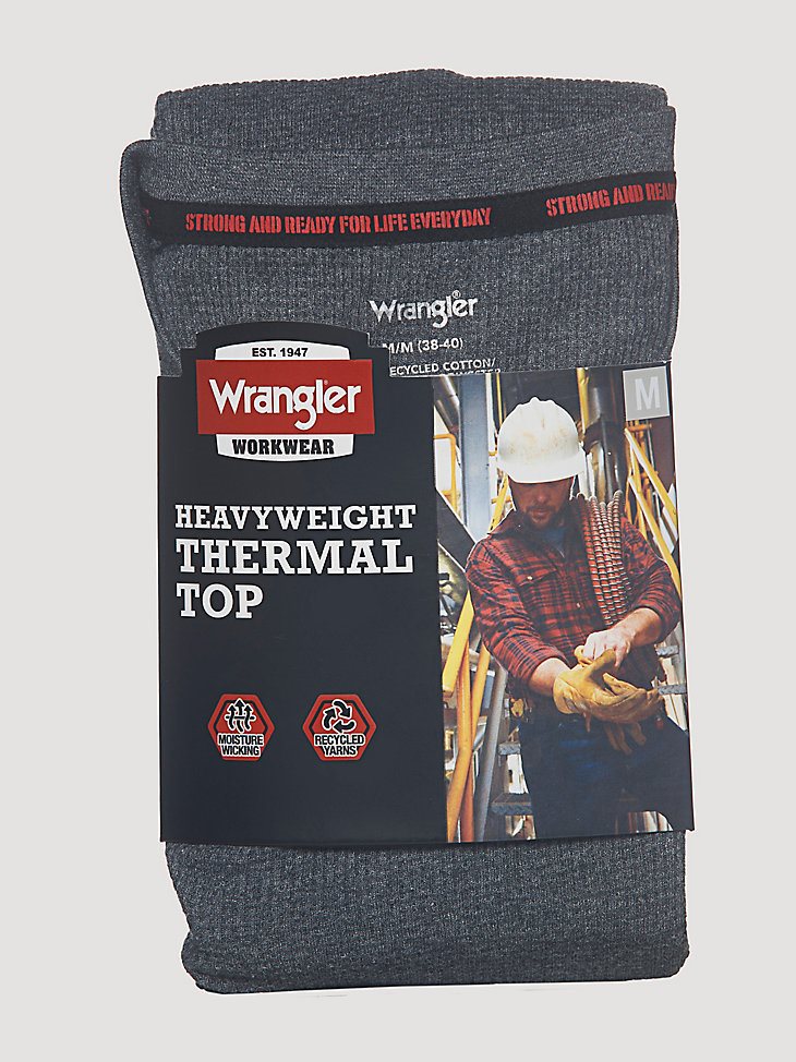 Men's Base Layer Heavyweight Thermal Top in Dark Grey