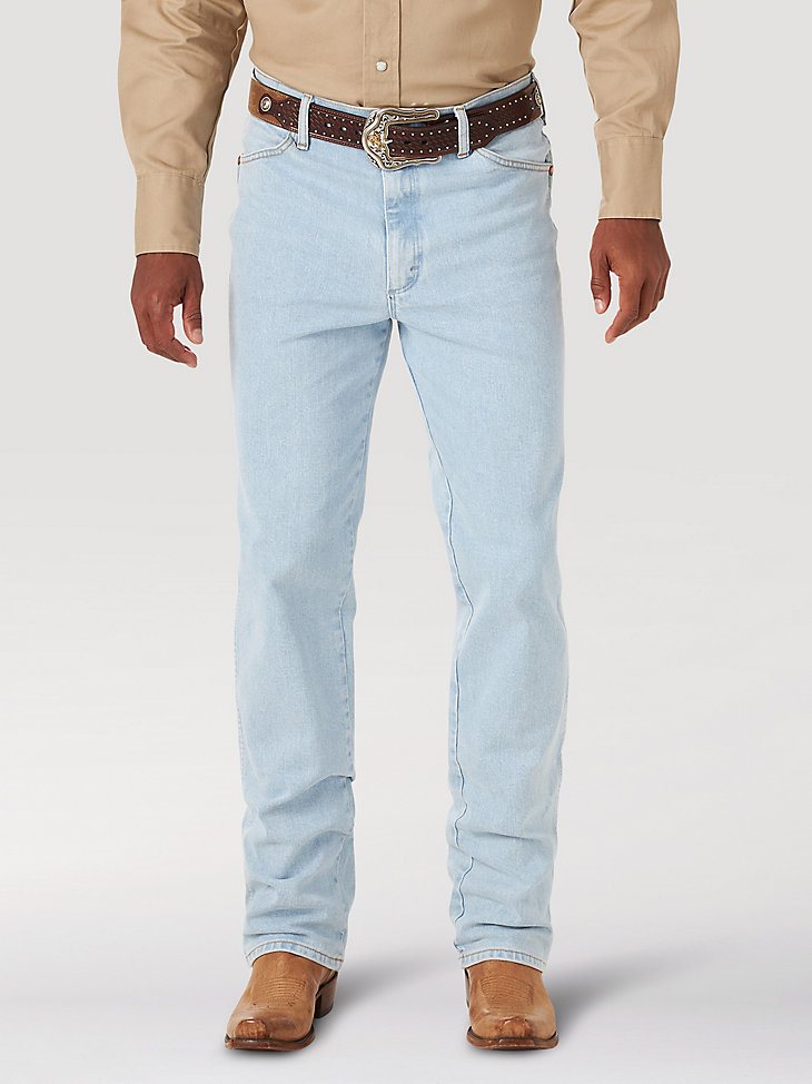 Wrangler Cowboy Cut Slim Fit Active Flex Jeans in Bleach