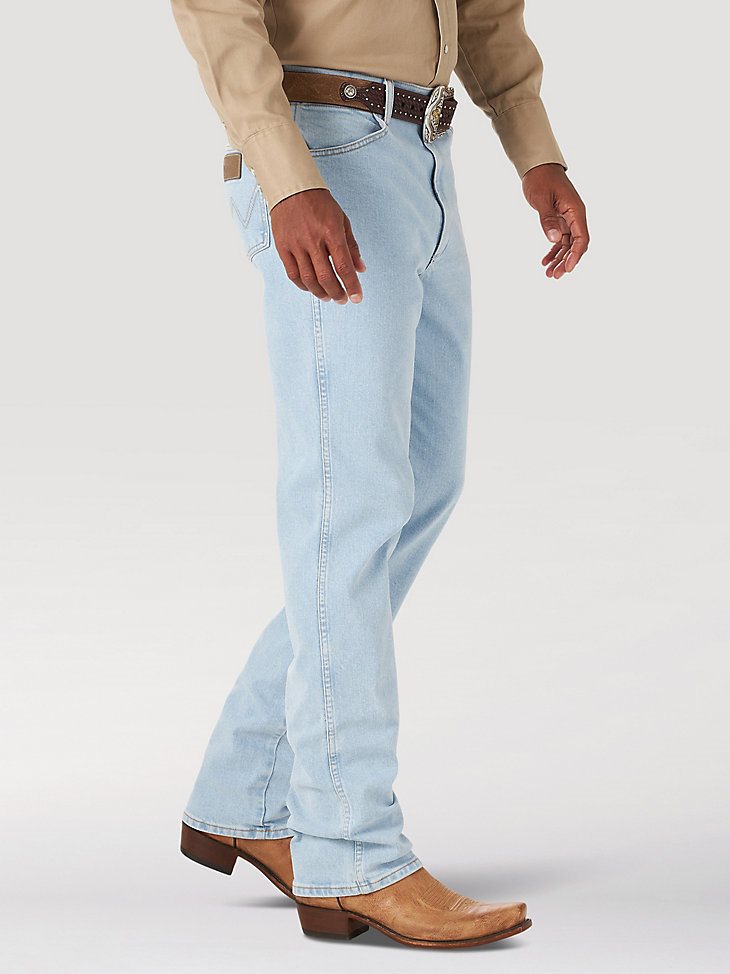 Wrangler Cowboy Cut Slim Fit Active Flex Jeans in Bleach