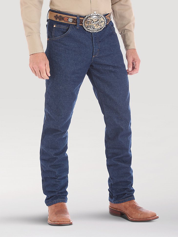 Premium Performance Cowboy Cut Regular Fit Jean - Flannel Lined in Stonewash