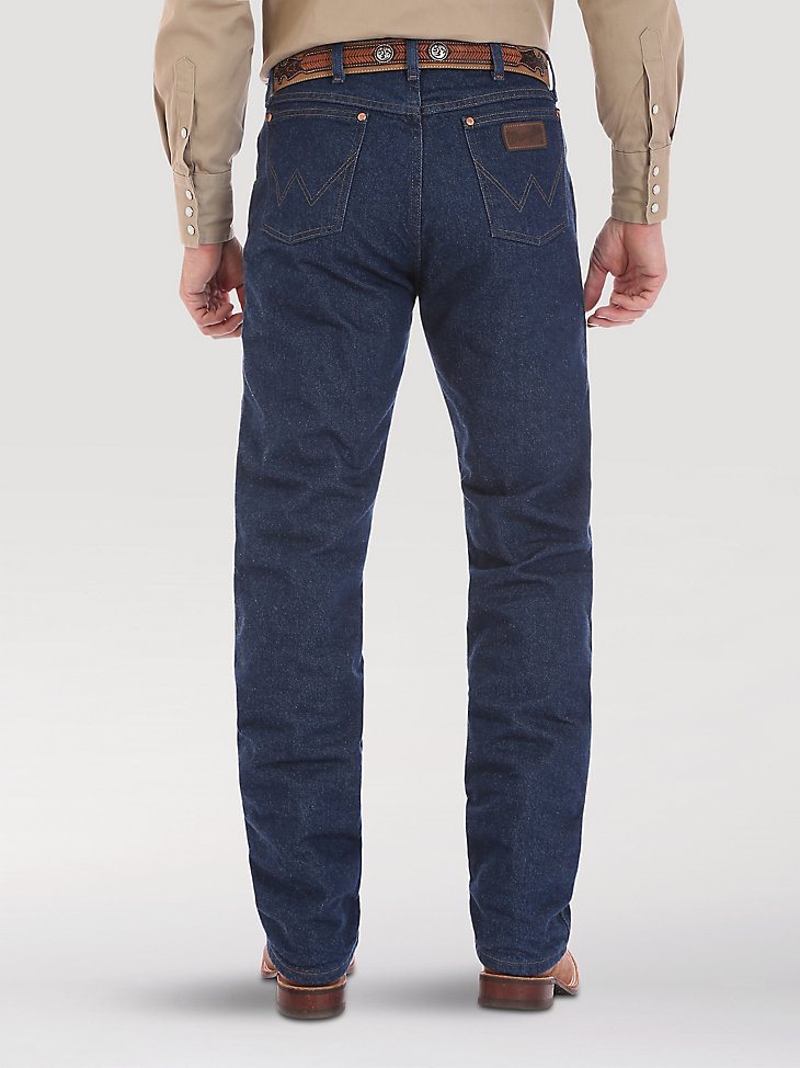 Premium Performance Cowboy Cut Regular Fit Jean - Flannel Lined in Stonewash