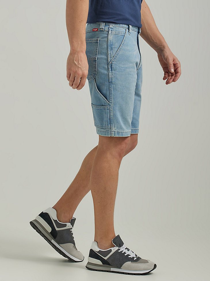 Men's Wrangler Five Star Premium Carpenter Shorts in Antique Indigo