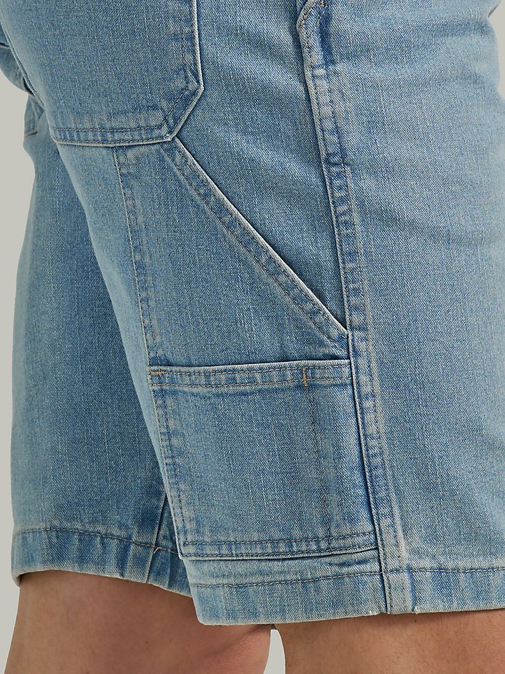Men's Wrangler Five Star Premium Carpenter Shorts in Antique Indigo