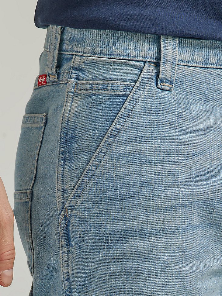 Men's Wrangler Five Star Premium Carpenter Shorts in Antique Indigo