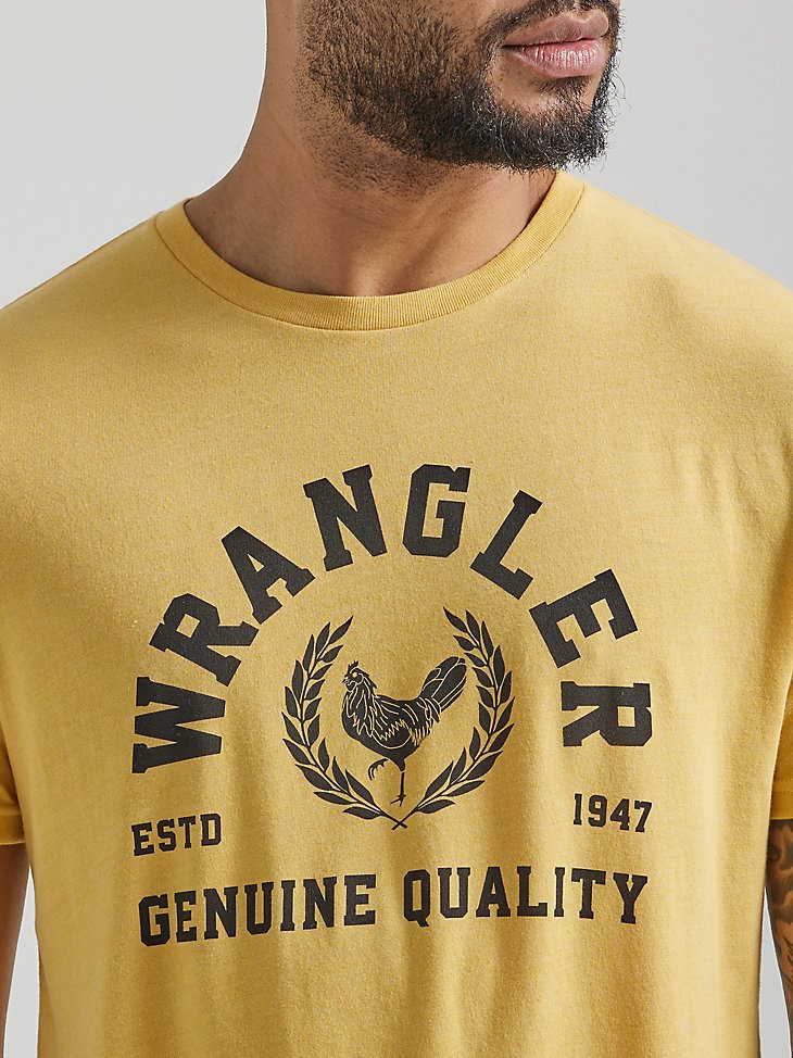 Men's Rooster Graphic T-Shirt in Ochre