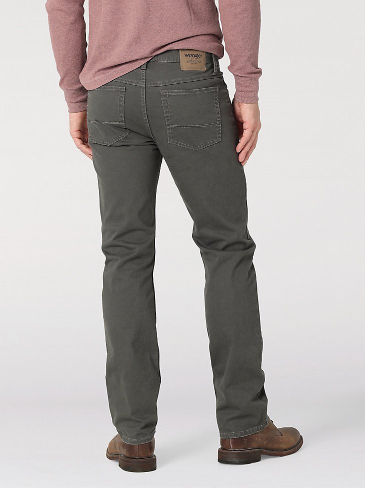 Men's Wrangler Authentics Slim Straight Twill Pant in Anthracite