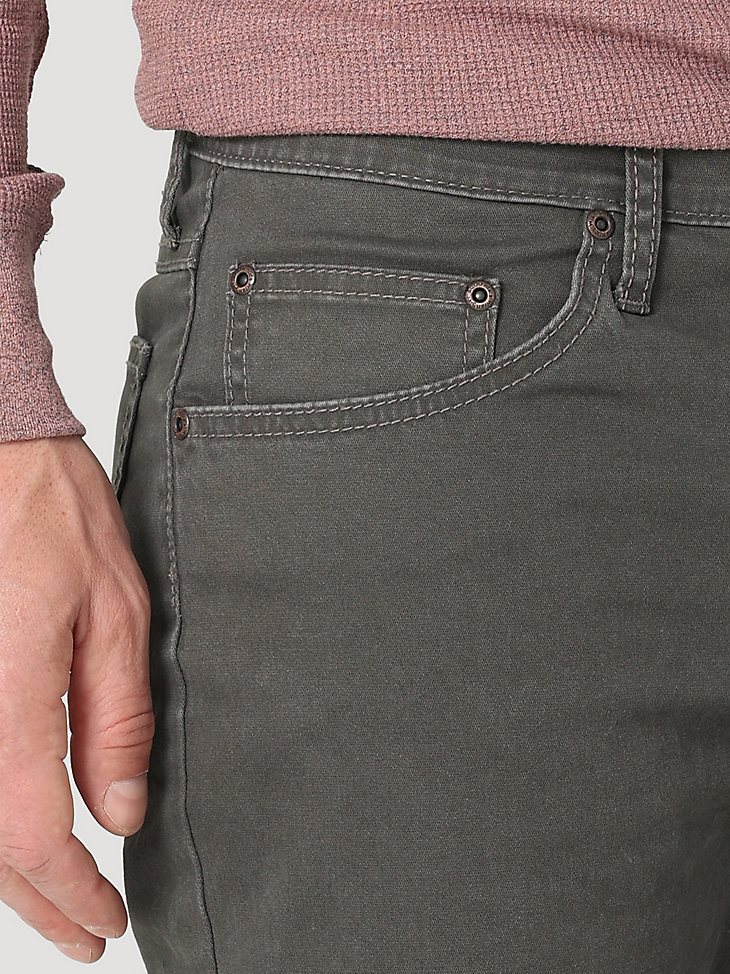 Men's Wrangler Authentics Slim Straight Twill Pant in Anthracite
