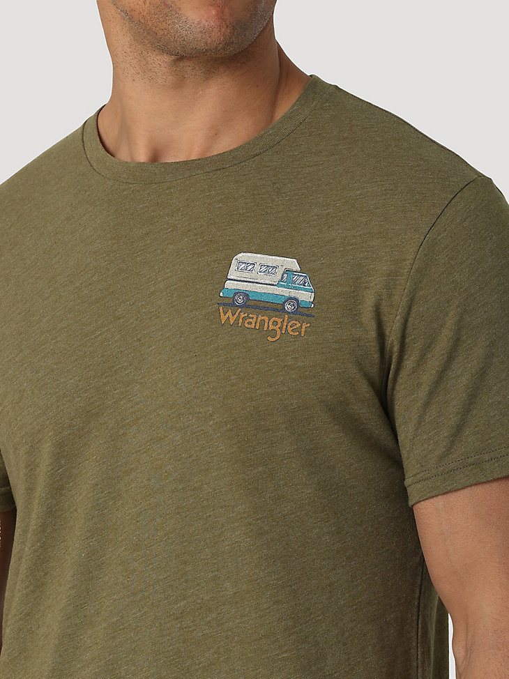 Wrangler Vintage Outdoor Camper T-Shirt in Capulet Olive
