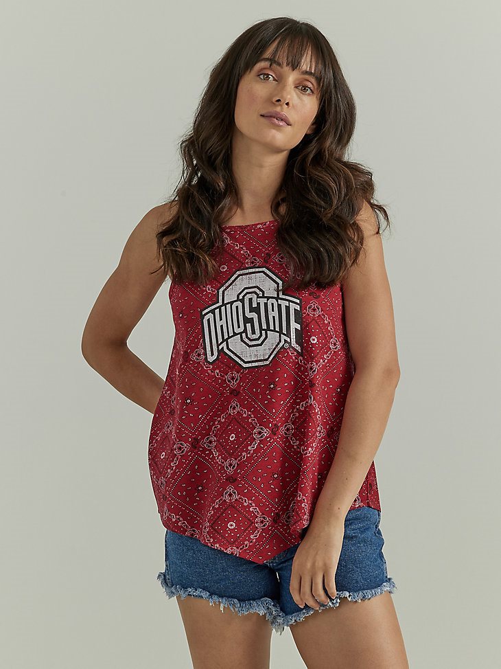 Women's Wrangler Collegiate Bandana Tank in Ohio State