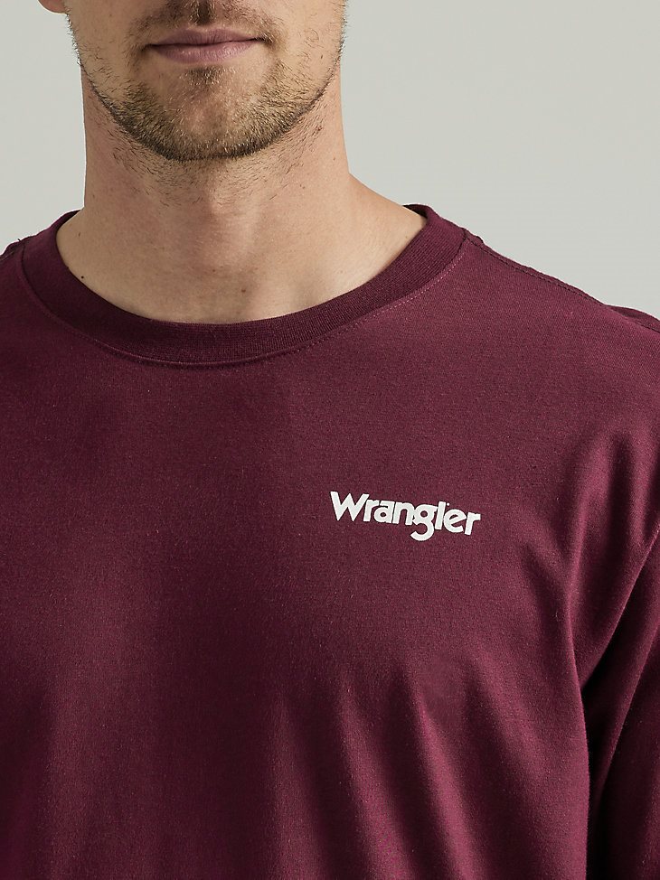 Wrangler FR Flame Resistant Long Sleeve Back Graphic T-Shirt in Wine