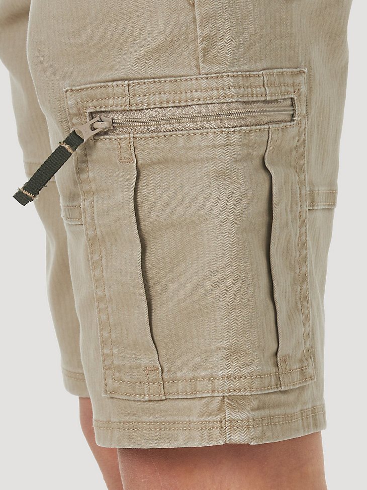 Boy's Wrangler Comfort Flex Cargo Short in Khaki