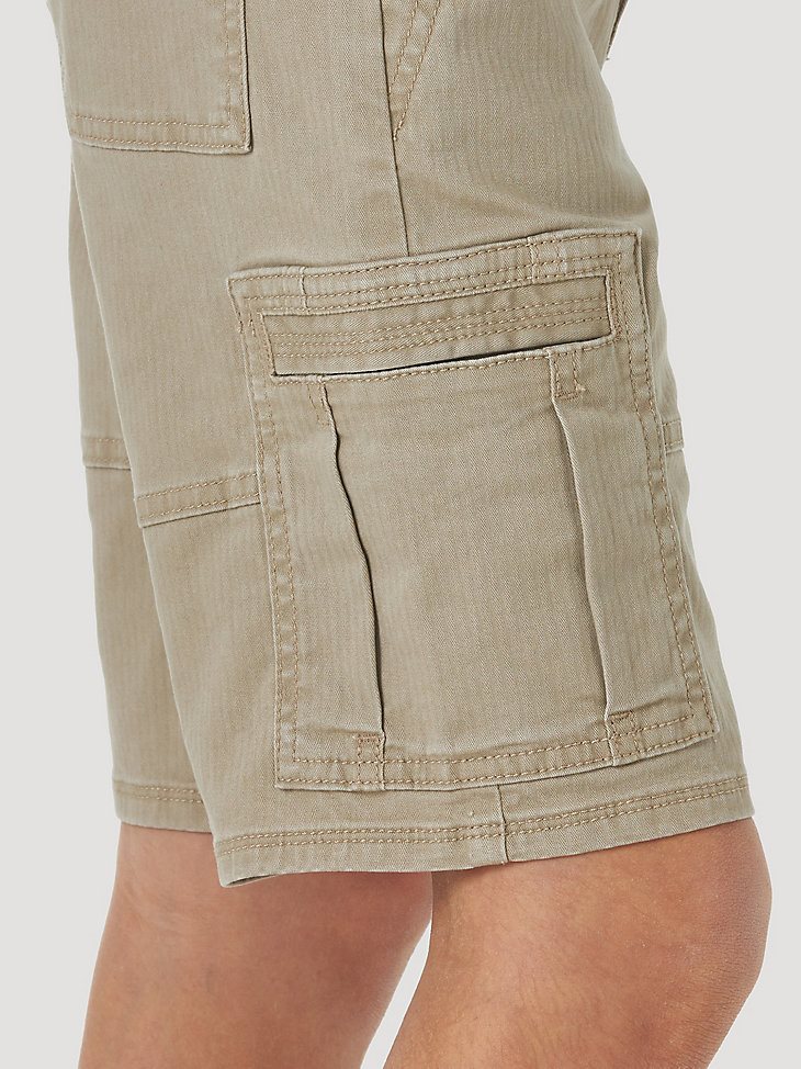 Boy's Wrangler Comfort Flex Cargo Short in Khaki