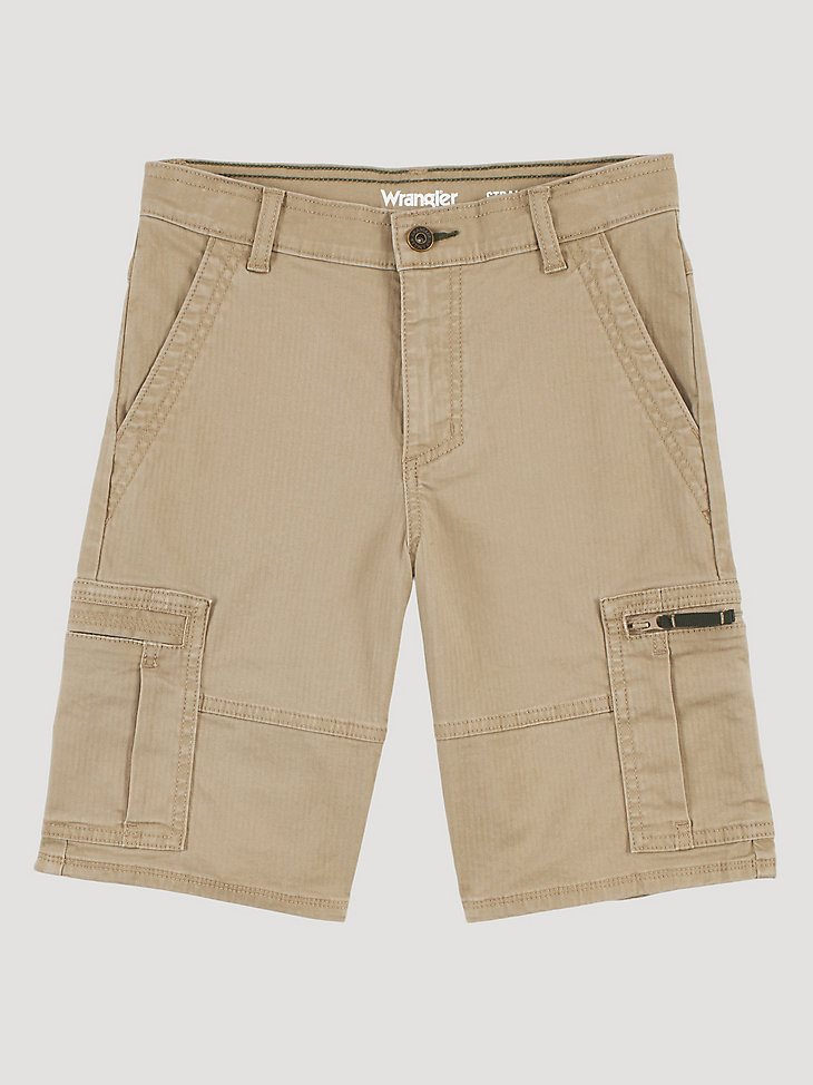Boy's Wrangler Comfort Flex Cargo Short in Khaki