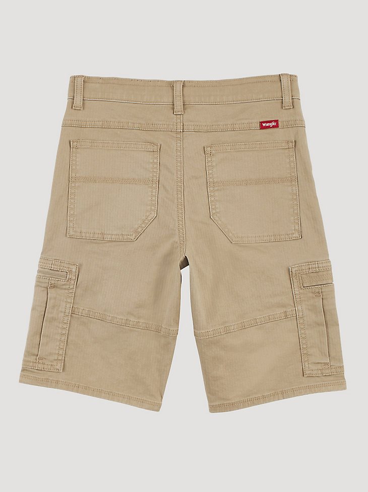 Boy's Wrangler Comfort Flex Cargo Short in Khaki