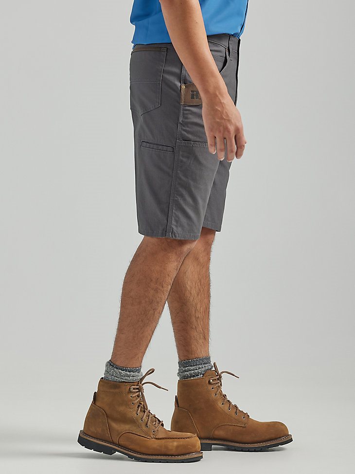 Wrangler RIGGS Workwear Utility Relaxed Short in Grey Pinstripe