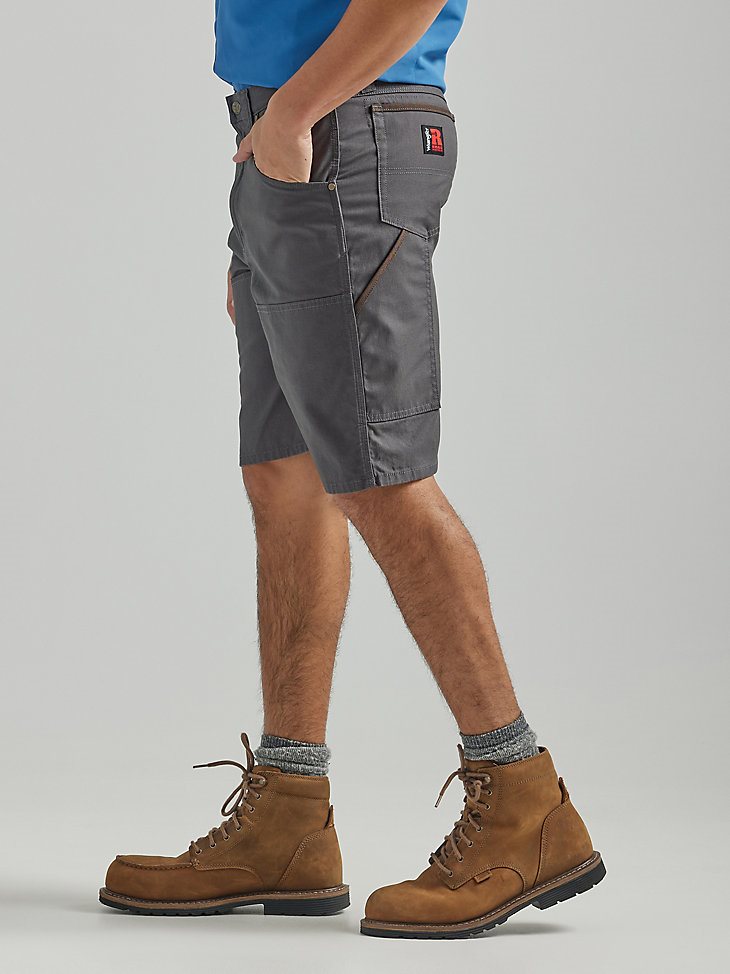 Wrangler RIGGS Workwear Utility Relaxed Short in Grey Pinstripe