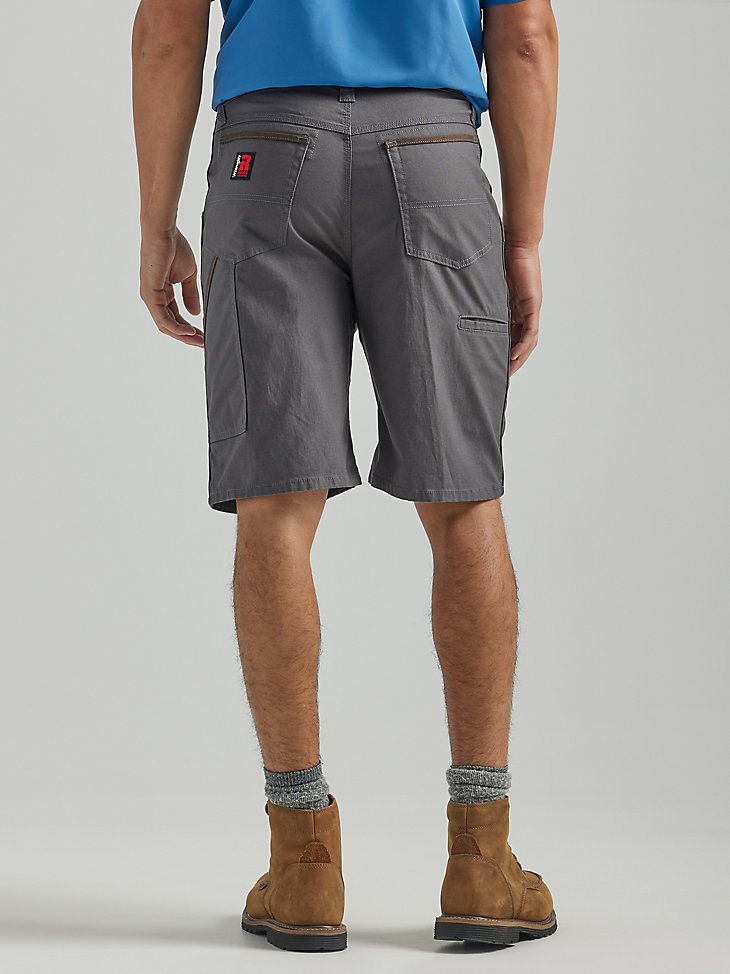 Wrangler RIGGS Workwear Utility Relaxed Short in Grey Pinstripe
