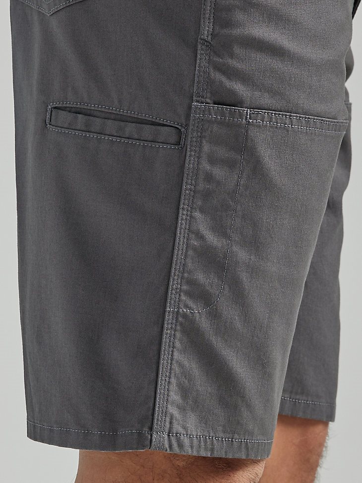 Wrangler RIGGS Workwear Utility Relaxed Short in Grey Pinstripe