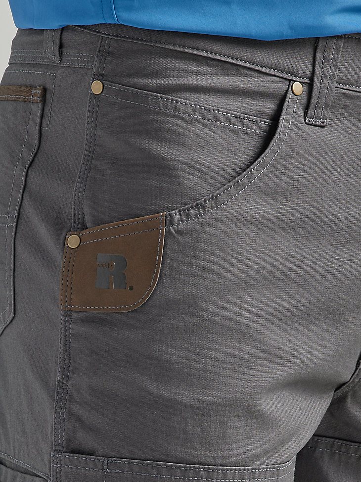 Wrangler RIGGS Workwear Utility Relaxed Short in Grey Pinstripe