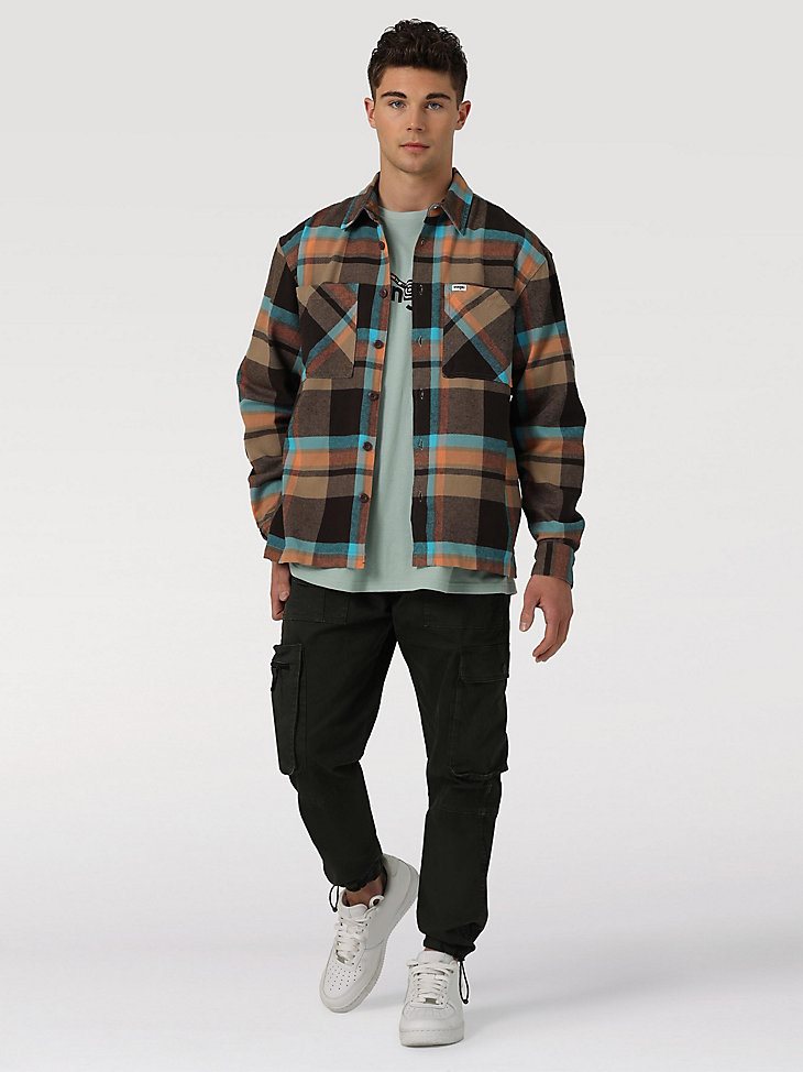 Men's Plaid Flannel Shirt in Elmwood