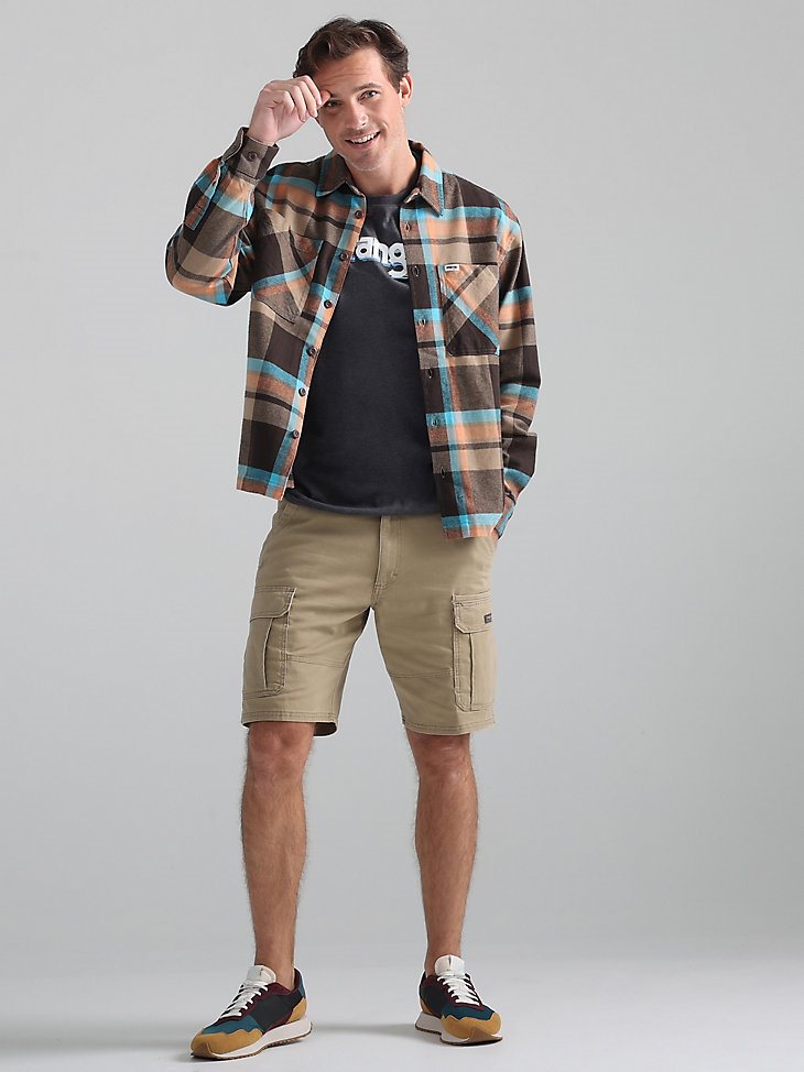 Men's Plaid Flannel Shirt in Elmwood