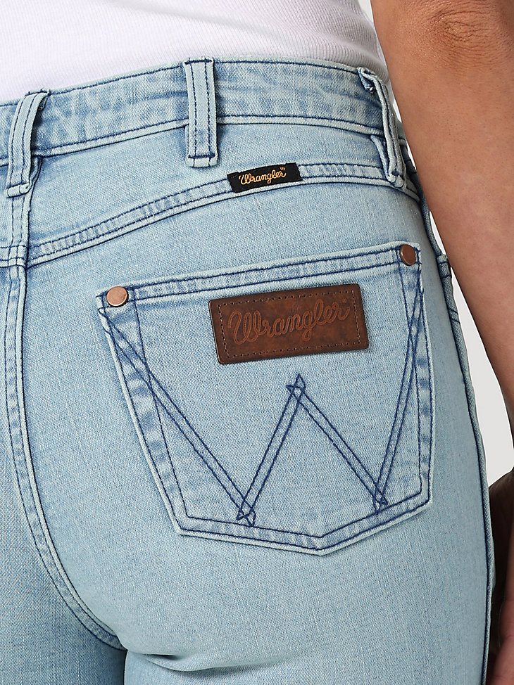 Women's Wrangler Retro Premium High Rise Embellished Trumpet Flare Jean in Greta